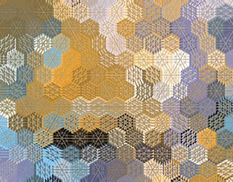 Futuristic blue geometric patterns for tech related sci fi background Illustrazione stock