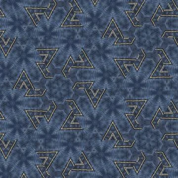 Futuristic blue geometric patterns for tech related sci fi background Illustrazione stock