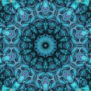 Futuristic blue geometric patterns for tech related sci fi background Stock Illustration