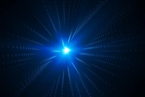 Futuristic blue glowing background Illustrazione stock