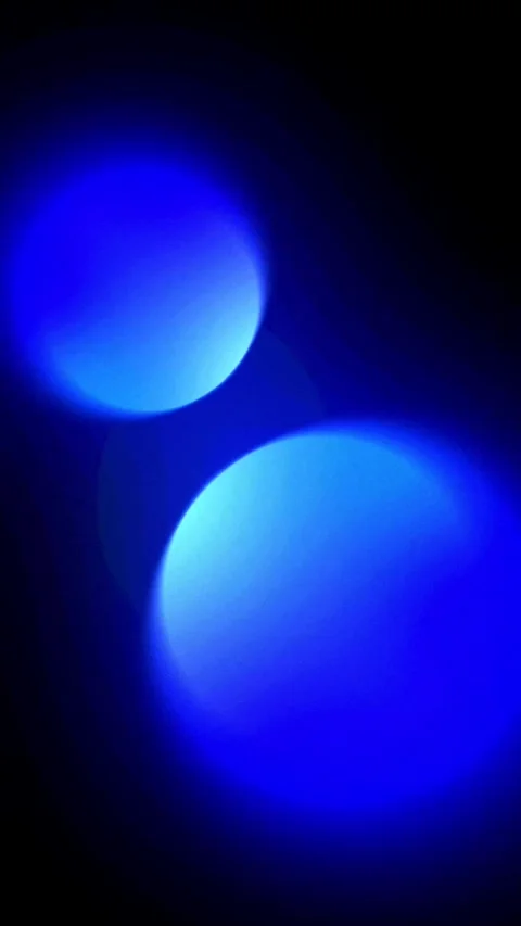 Futuristic Blue Gradient Spheres Floating in Dark Space Video stock 341938152