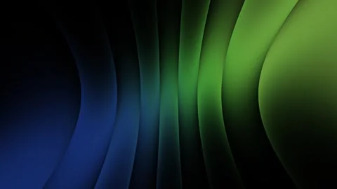 Futuristic Blue Green Abstract Wave Background Seamless Corporate Loop 4K Stock Footage 333563331