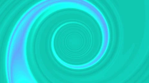 Futuristic Blue Green Circular Abstract Pattern with Radiating Lines Stock Footage 338301704