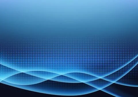 Futuristic Blue Light Glowing Vector Illustration Stock Illustration