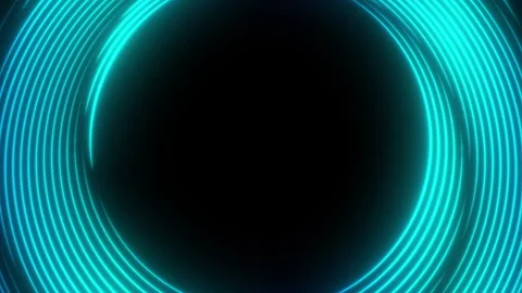 Futuristic blue light streak abstract High speed lines trail effect Stock Footage 342705799