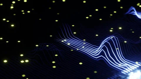 Futuristic Blue Light Trails on Circuit Board 4K Stock Footage 340862878