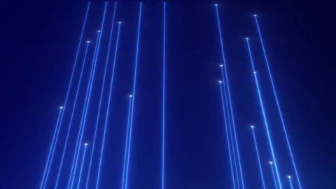 Futuristic Blue Light Trails Technology Background Stock-Footage 347164473