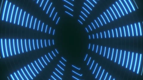 Futuristic blue line pattern captivating circular design element Stock Footage 275600948