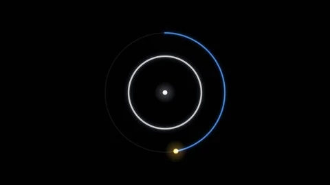Futuristic Blue Loading Progress Bar Loop Video stock 342263425
