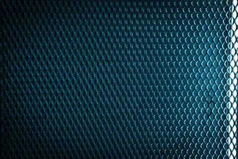 Futuristic Blue Metallic Background with Grid Pattern Foto stock