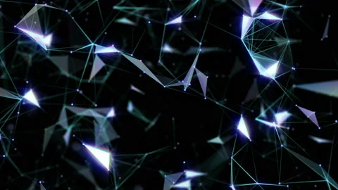 Futuristic blue neural network. Abstract science fiction concept. 3D animation Stock Footage 103961029