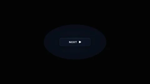 Futuristic blue next button with glow effect on black background. 4K Vídeos de archivo 343265379