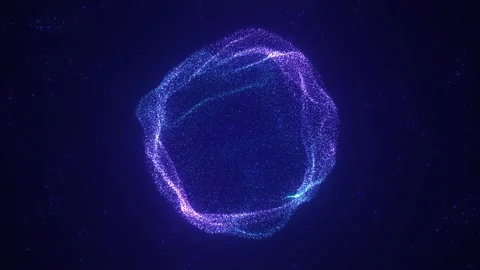 Futuristic blue orb Stock Footage 307259785