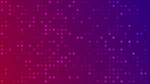 Futuristic blue red glowing dotted halftone pattern with purple red gradient Stock Footage 310047818