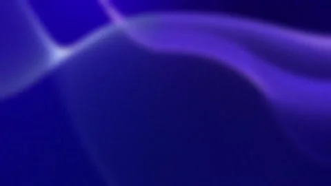 Futuristic blue ribbon mesh wave background with purple glow, seamless loop anim Stock Footage 340499350