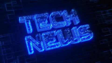 Futuristic Blue Shiny 3D Perspective Tech News Lines Digital Technology Texture Stock Illustration