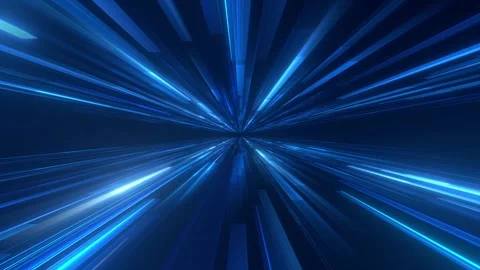 Futuristic blue speed motion light burst Stock Footage 299174272
