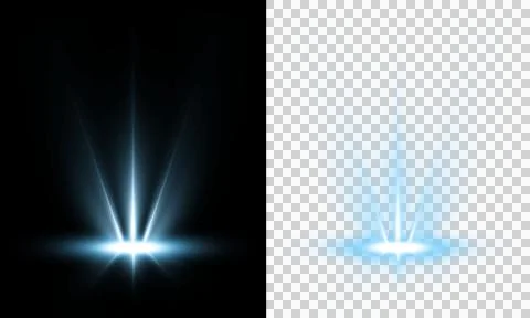 Futuristic Blue Spotlight HUD Interface with Digital Light Rays and Sci Fi Techn イラスト素材