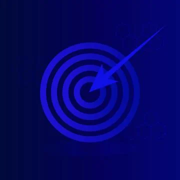 Futuristic blue, technology background with arrow, diagram. An arrow that h.. Stock Illustration