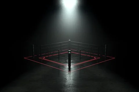 Futuristic Boxing Ring Stock Illustration