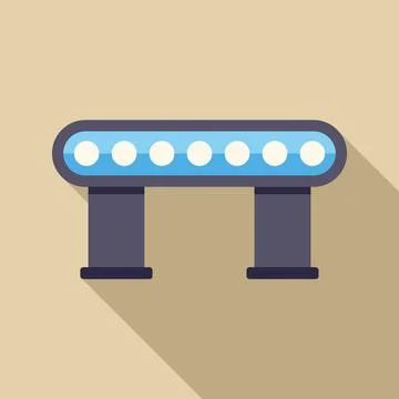 Futuristic bridge with lights illuminating the way forward Stock Illustration