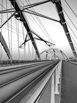 Futuristic bridge Stock-Fotos