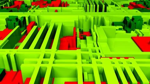 Futuristic bright circuit closeup view, 3d background, computer generated イラスト素材