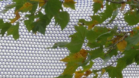 Futuristic building cladding - Birmingham, UK Stock Footage 220429289