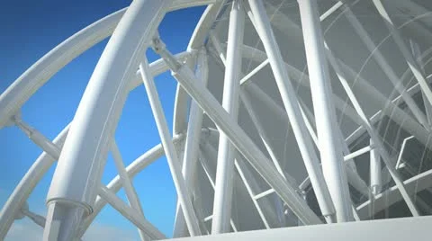 Futuristic Building Stock Footage 12389908