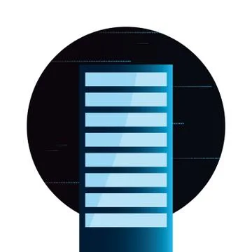 Futuristic building innovation Stock Illustration