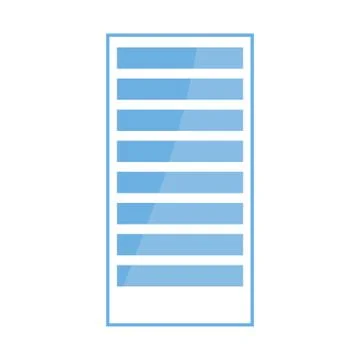 Futuristic building innovation on white background Stock Illustration