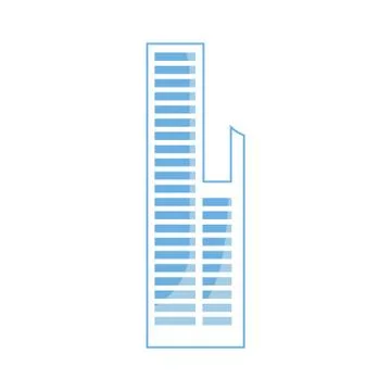 Futuristic building innovation on white background Stock Illustration