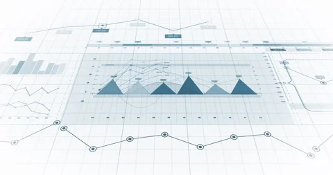 Futuristic Business Dashboard: Interactive Data Insights. Stock Footage 311024593
