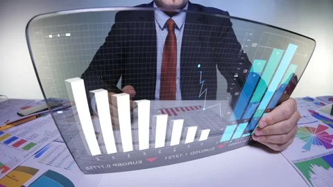 Futuristic Business Screen  Stock-Footage 202141460