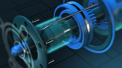 Futuristic cad interface 動画素材 247431788