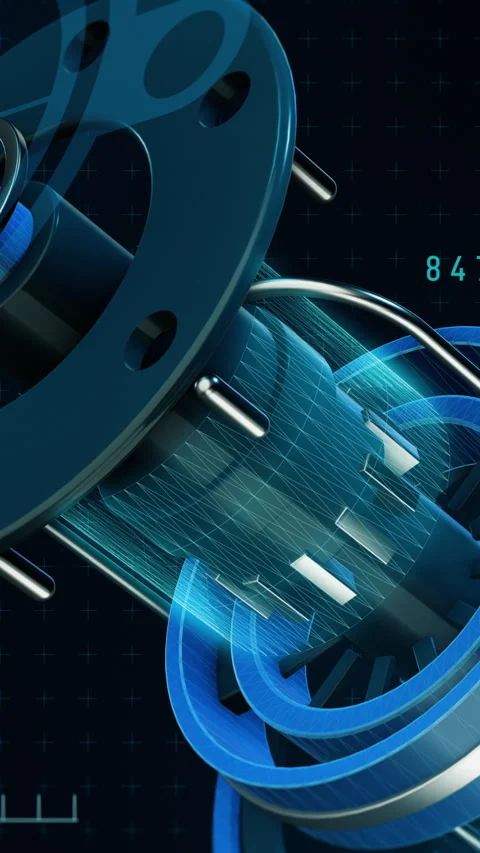 Futuristic cad interface 動画素材 303402359