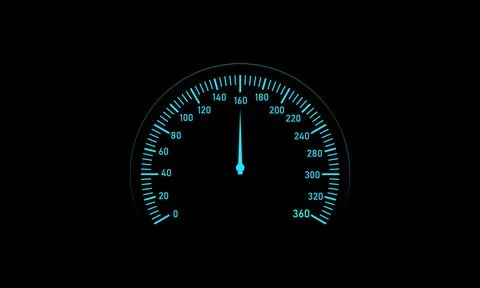 Futuristic car dashboard speedometer and fuel panel interface Illustrazione stock