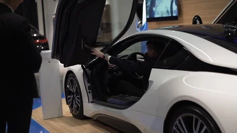 Futuristic Car Door Opening Stock Footage 102280182