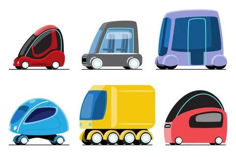 Futuristic car . Future sci-fi high technology vehicles cartoon illustratio.. Stock Illustration