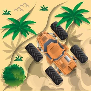 Futuristic car. Stock Illustration