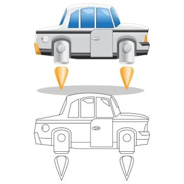 Futuristic car. Stock Illustration