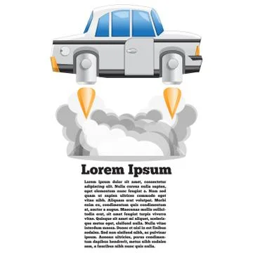 Futuristic car. Stock Illustration