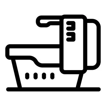 Futuristic changing table providing comfort and safety for baby care Stock Illustration