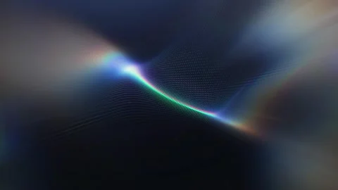 Futuristic Chromatic Plexus Motion, Abstract Digital Particle Wave Stock-Footage 342833843