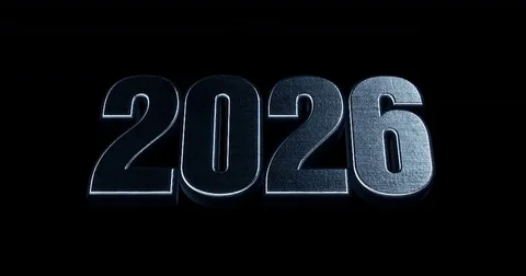 Futuristic Cinematic 3d Animated Text - 2026 Stock Footage 78514225