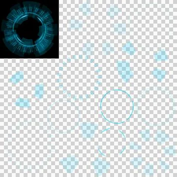Futuristic circle hud  Stock Photos