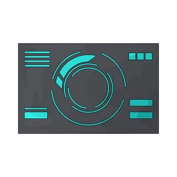 Futuristic circle illustration イラスト素材