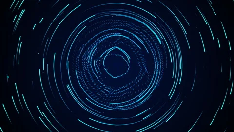 Futuristic circle interface, Digital technology circle hud circuit element Stock Footage 339648433