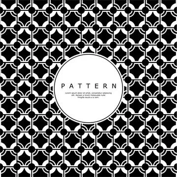 Futuristic circle line abstract pattern design. Modern round shape pattern. Stock Illustration