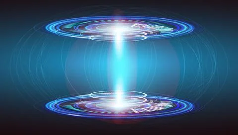 Futuristic circle vector HUD, UI  interface screen design. Stock Illustration